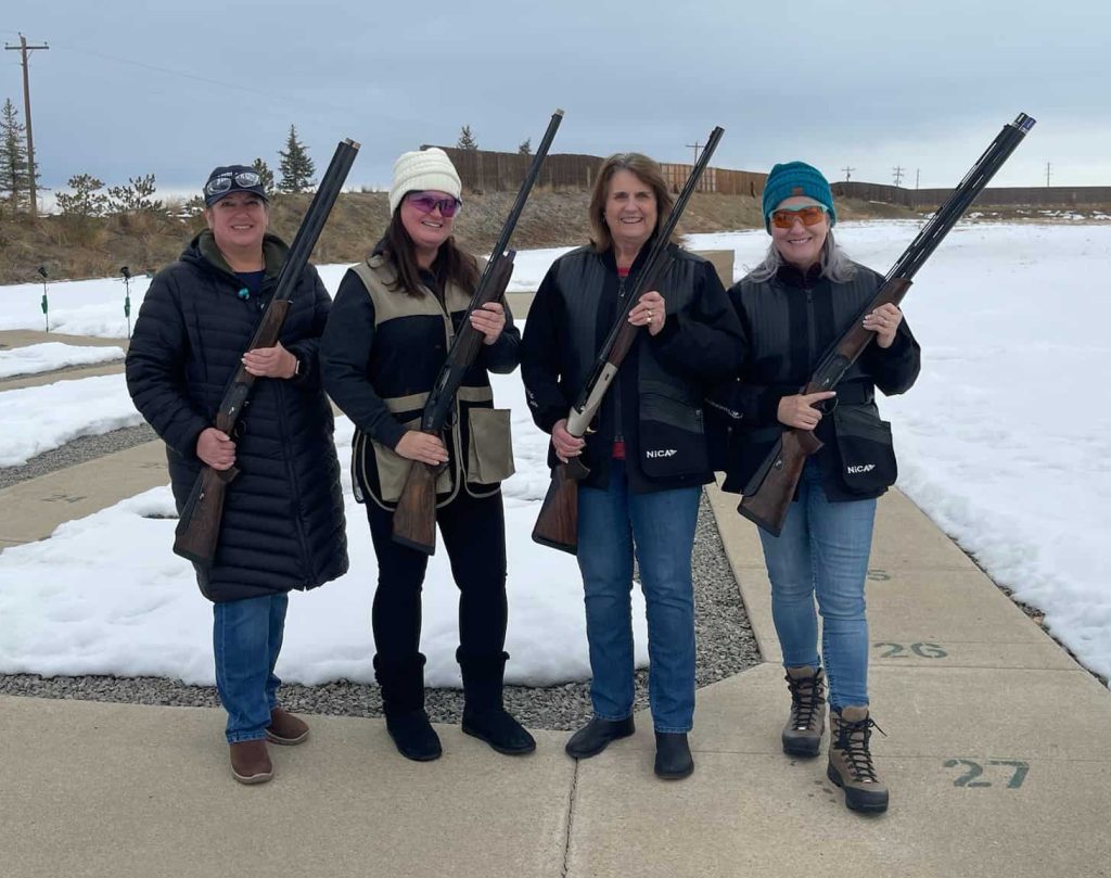 Women's Trap Fun Shoot participants