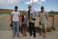 Club members at the range