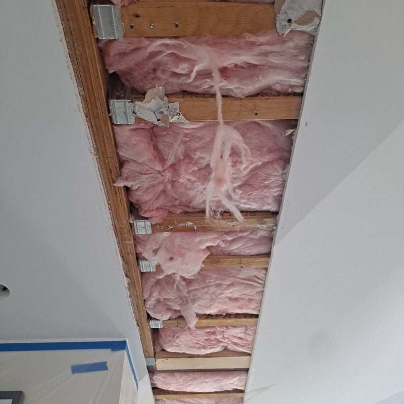 Completed drywall project showcase