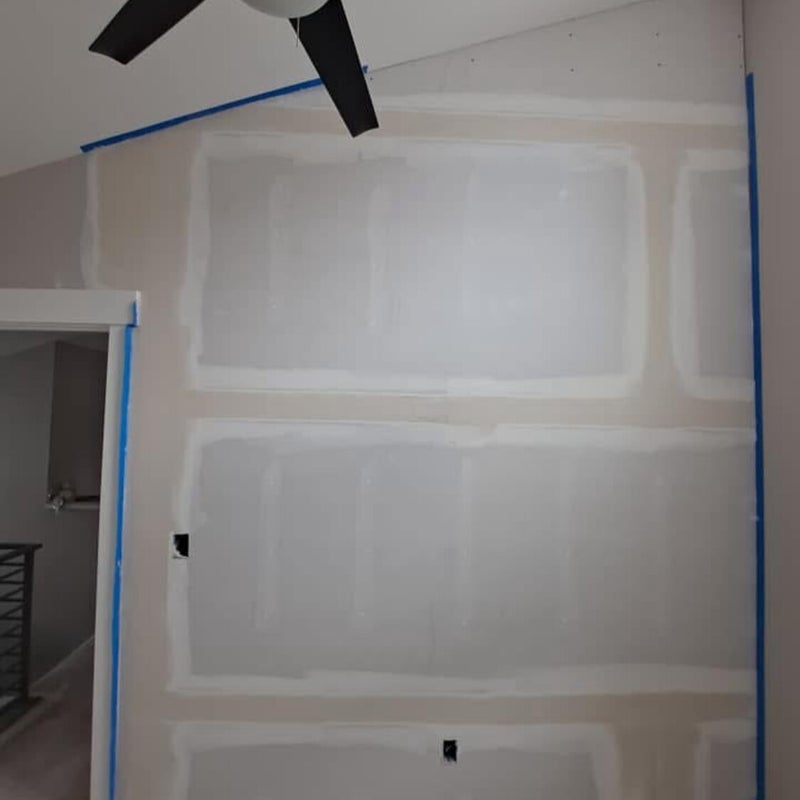 Completed drywall project showcase