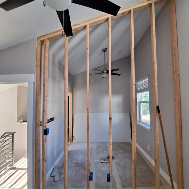Completed drywall project showcase