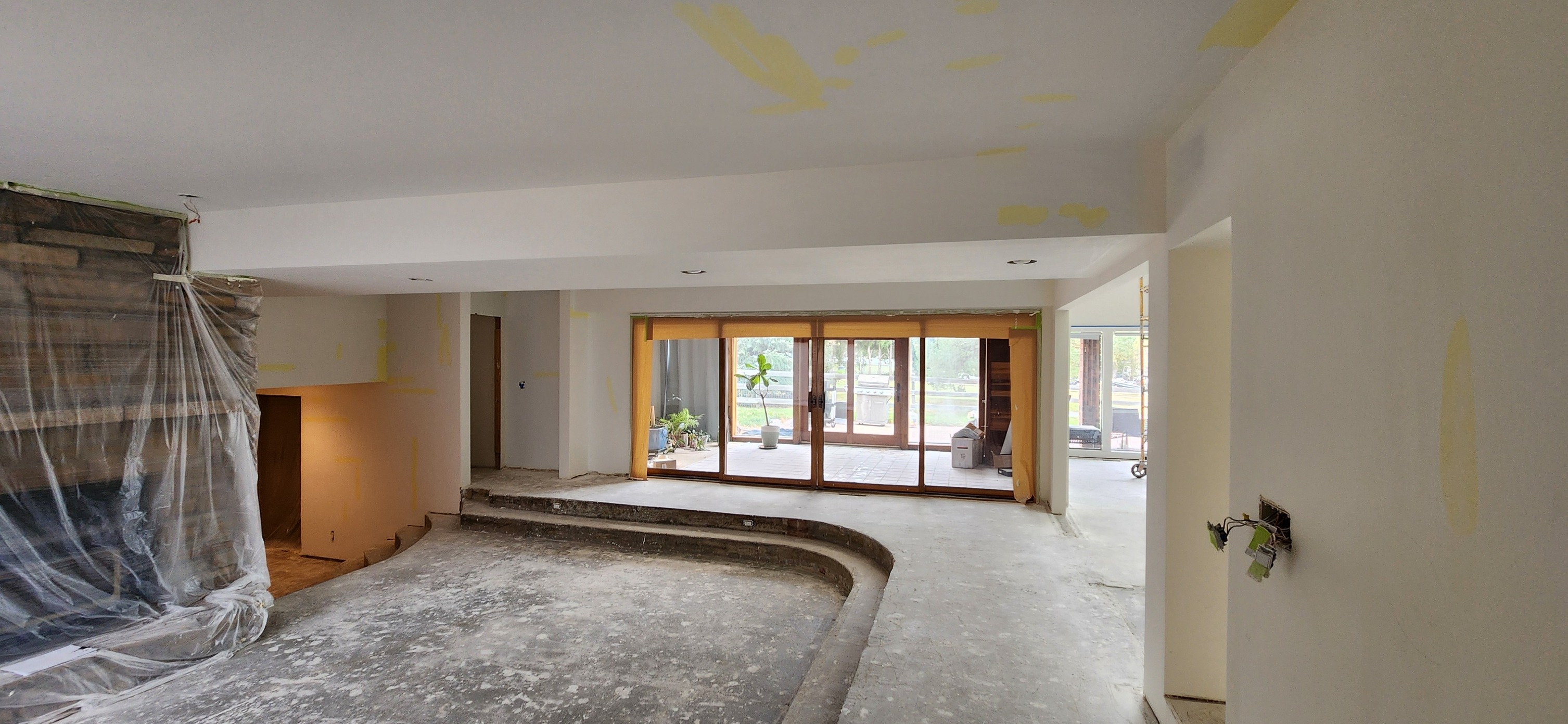 Professional painting service in progress