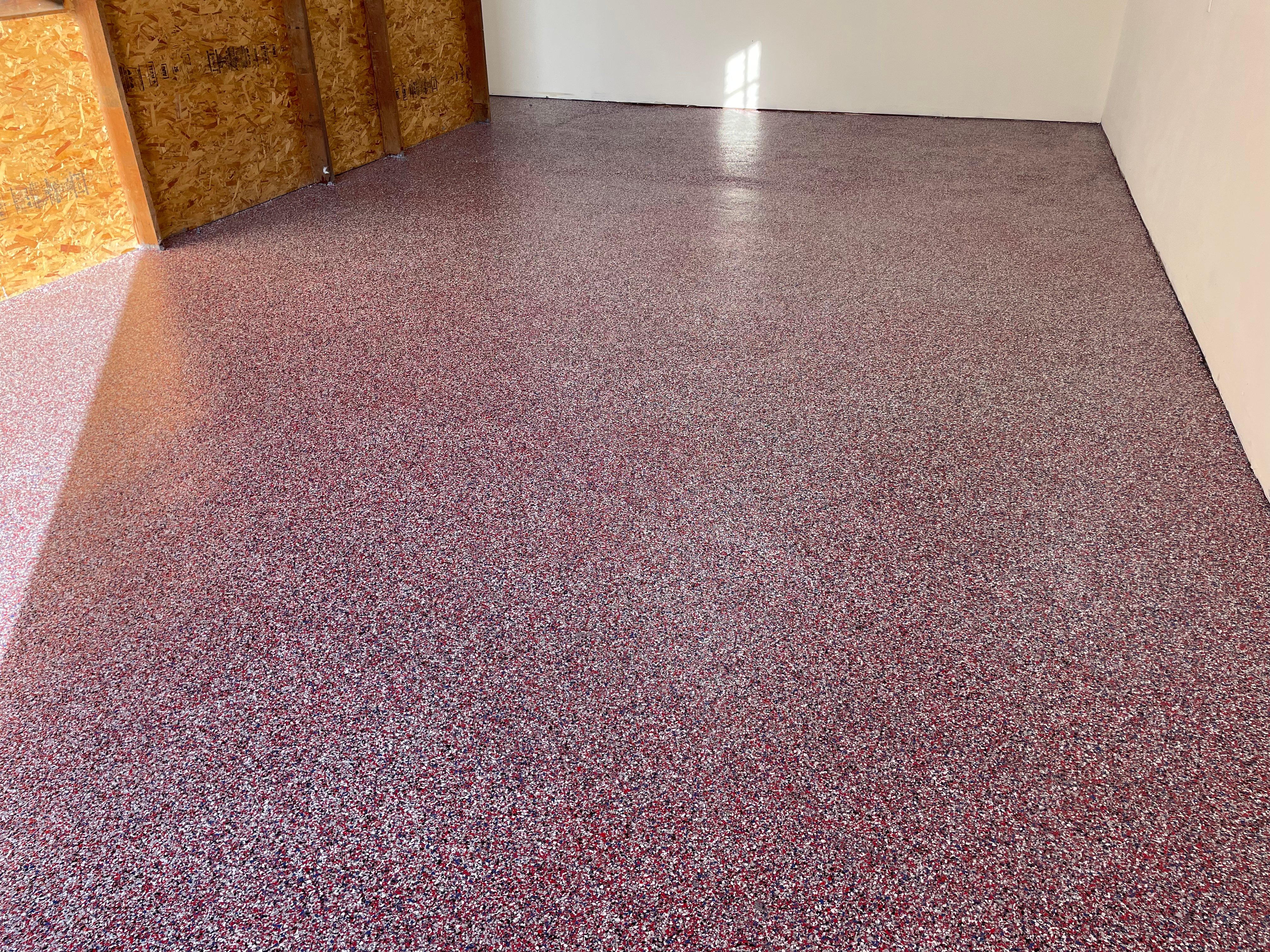 Finished garage floor