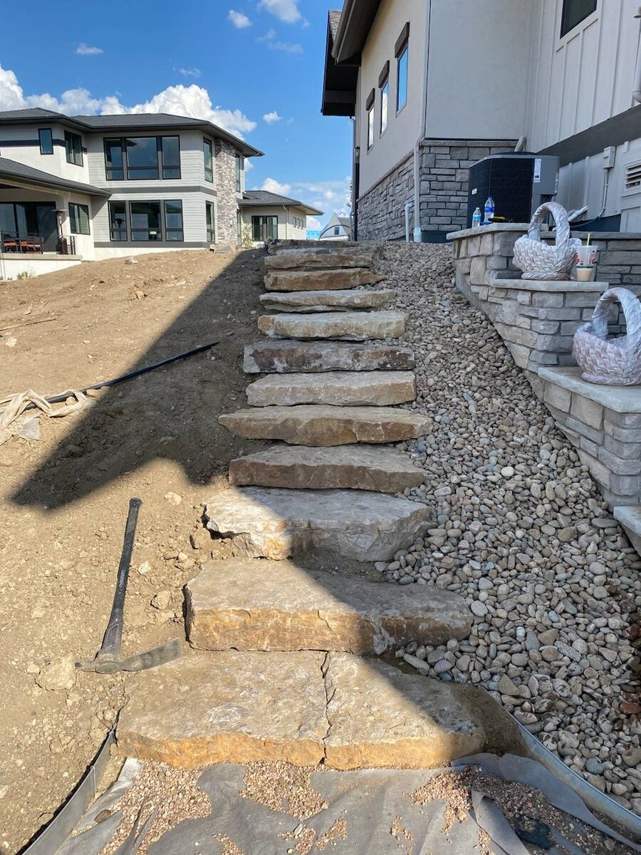 Outdoor landscaping project by LO.CO