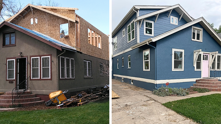 Before and after project