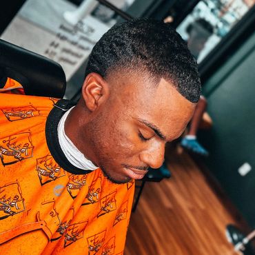 Styled haircut result